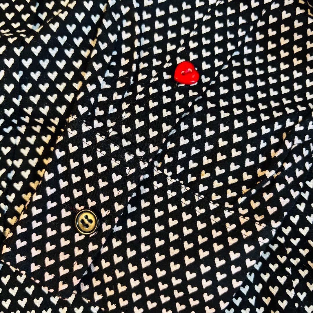 Paul Smith BLACK ハート柄ブラウス L 黒