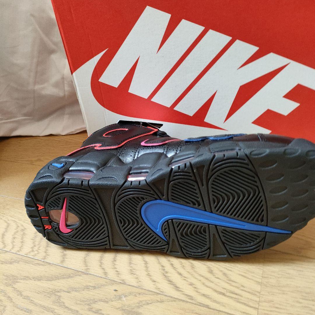 NIKE モアアップテンポ　エレクトリック　ブラック/ピンク/ブルー