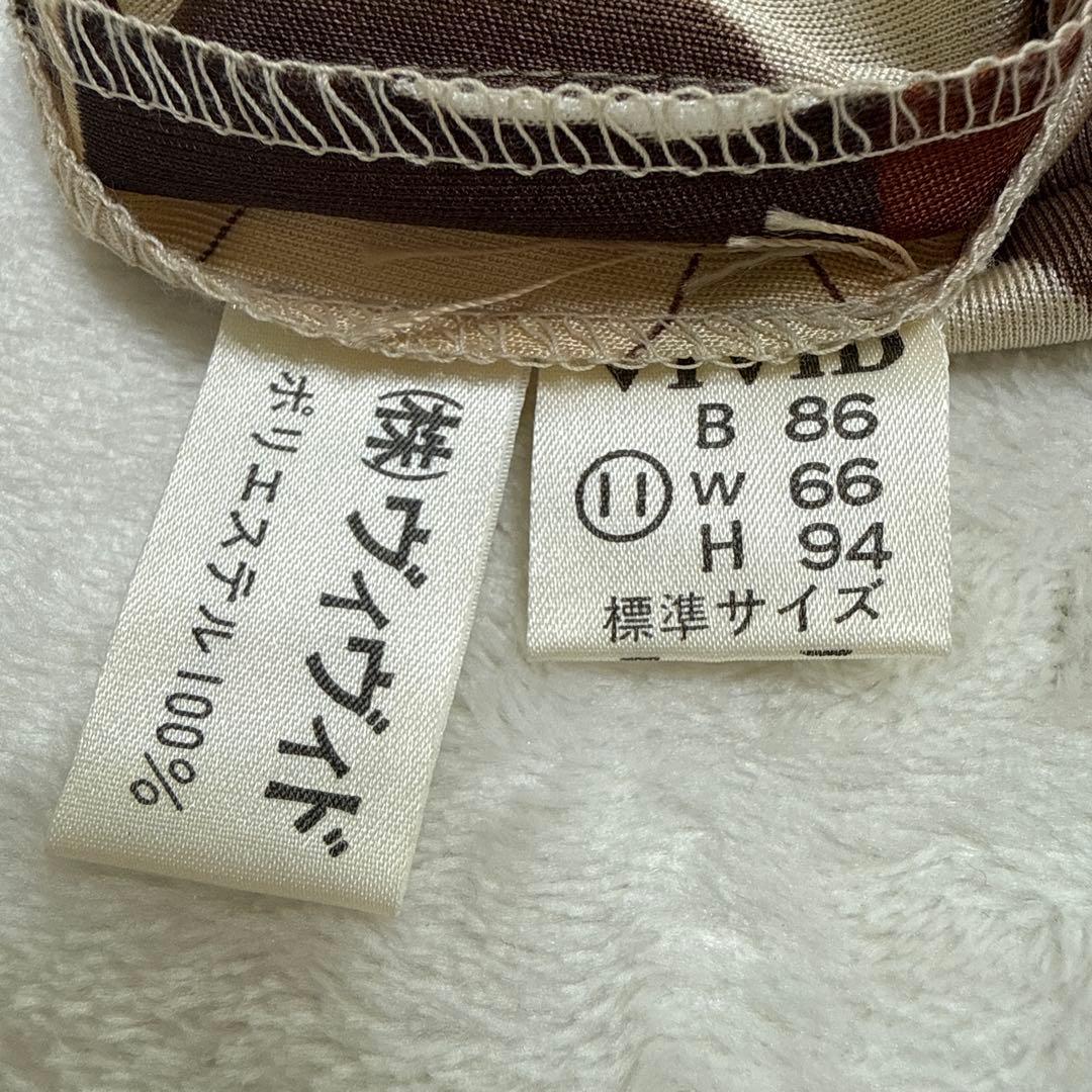 ハナエモリ 森英恵 フラワー Flower セレブ 美ラインワンピース　レトロ