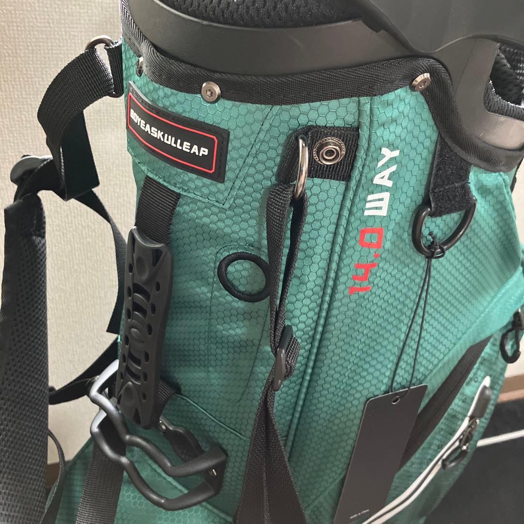 即日発送 新品 BSE GOLF 14分割 軽量 スタンドバッグ グリーン