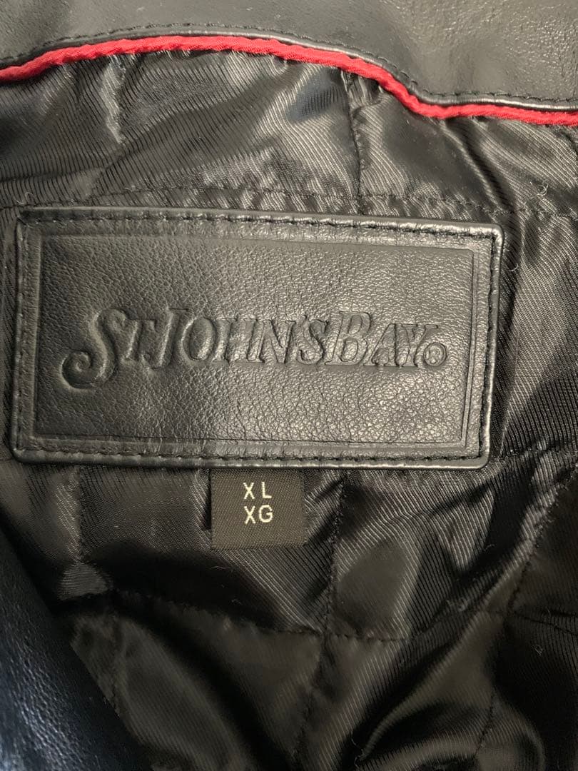 黒レザー ジャケット XL