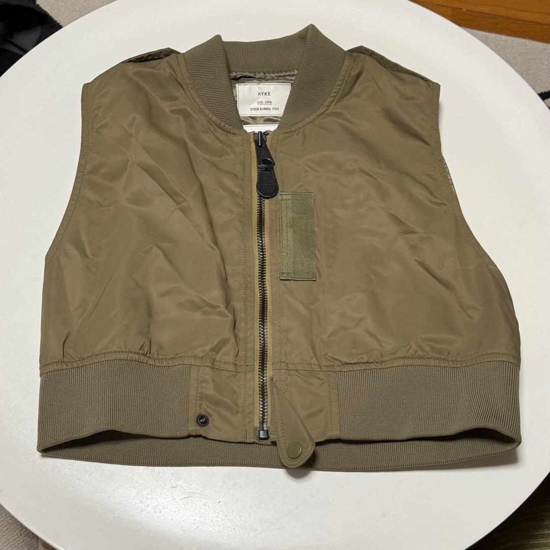 トップス HYKE TYPE L-2A CROPPED TOP