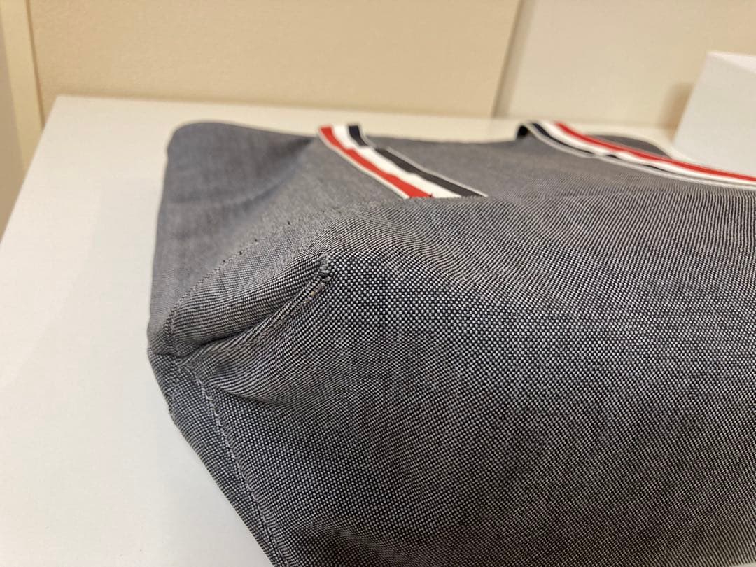 美品　希少　トムブラウン　THOM BROWNE　トートバッグ　グレー