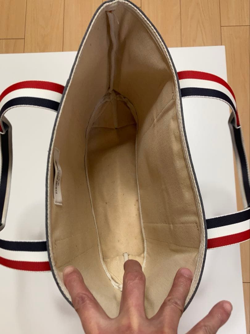 美品　希少　トムブラウン　THOM BROWNE　トートバッグ　グレー