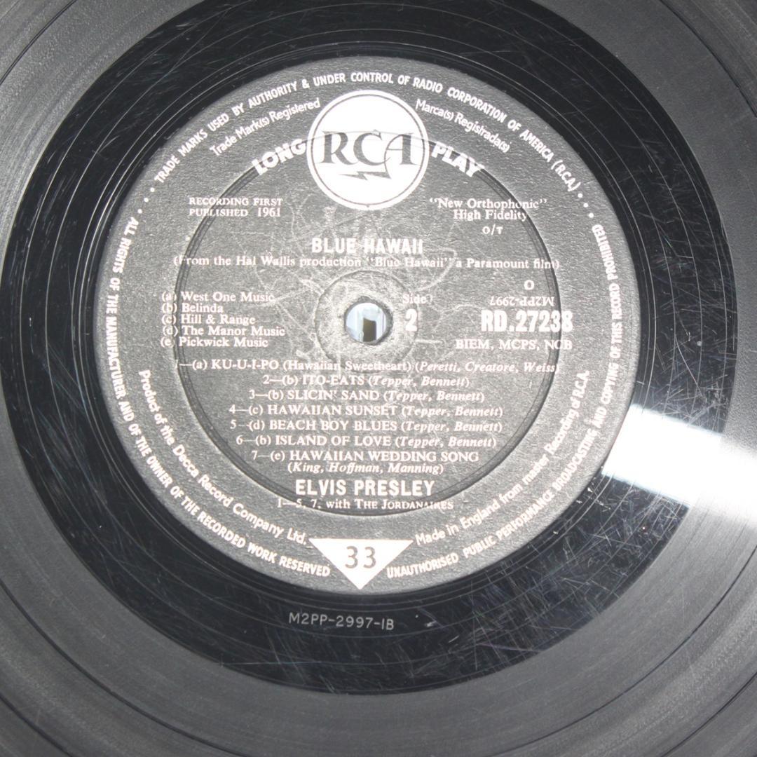 英LP Elvis Presley Blue Hawaii UK盤 Mono