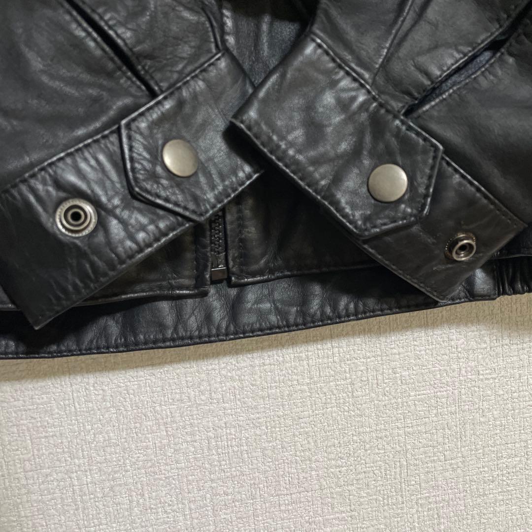 GROVE ヴィンテージ　レザージャケット　ジップアップ ボア付き　牛革　本革
