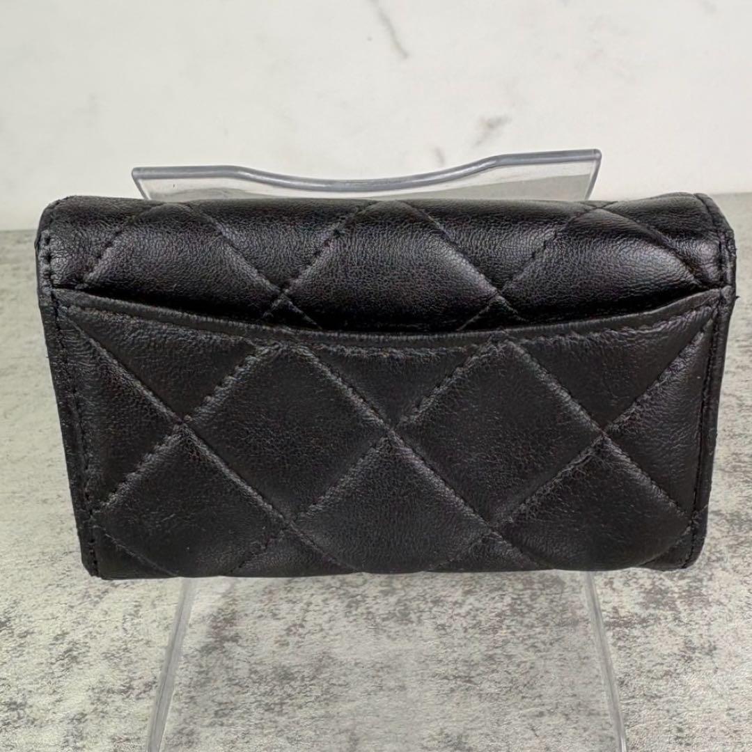 CHANEL キーケース　ラムスキン　マトラッセ　カードケース　財布