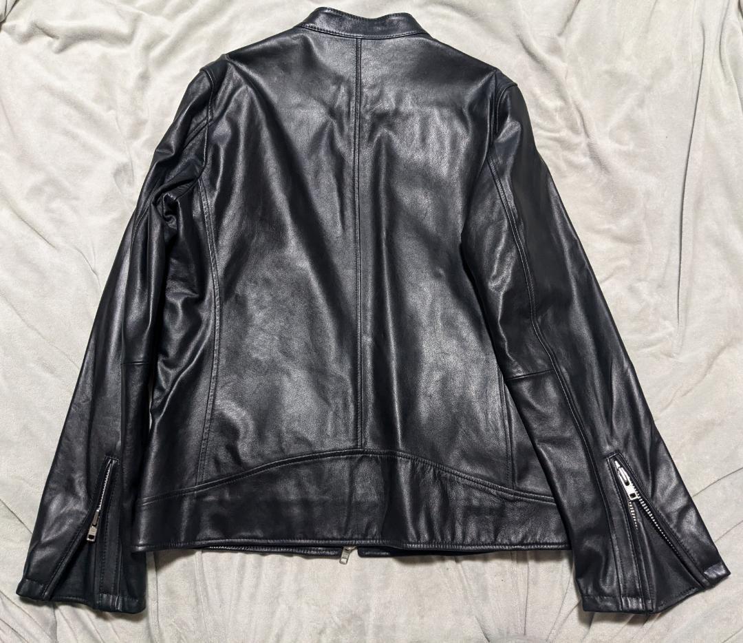 【美品】TETE HOMME シングルライダース 黒 LL サイズ7 YKK