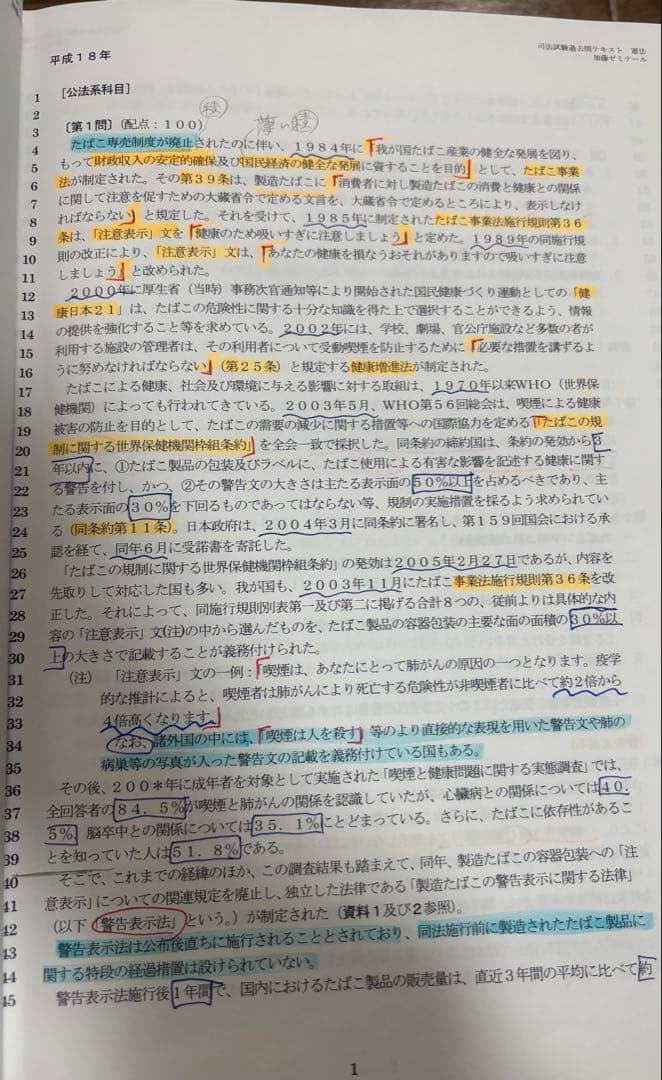 【加藤ゼミナール】司法試験過去問テキスト　基本7科目