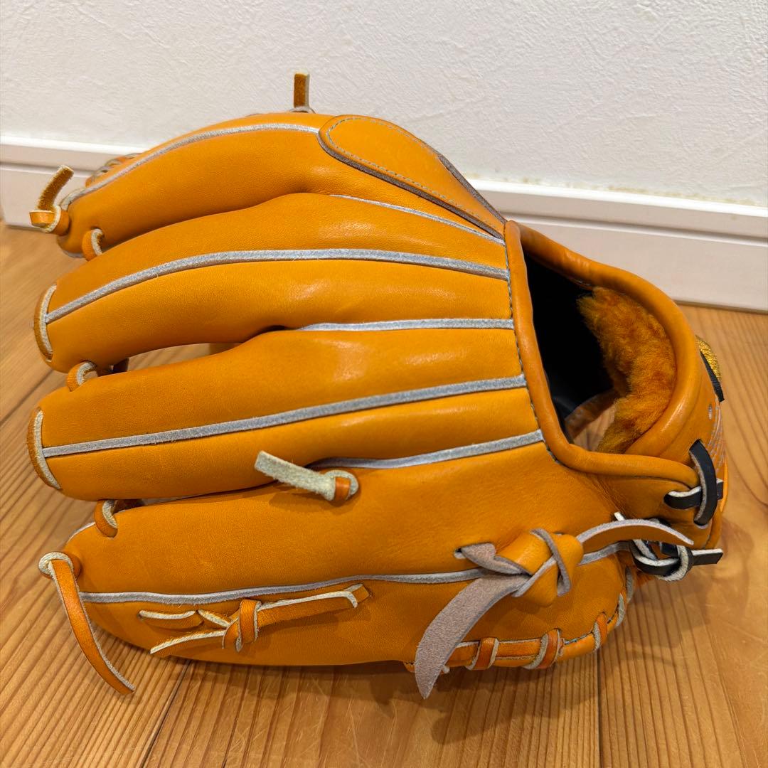 店舗別注グローブ　Mizuno Pro 硬式野球グローブ サイズ9 オレンジ