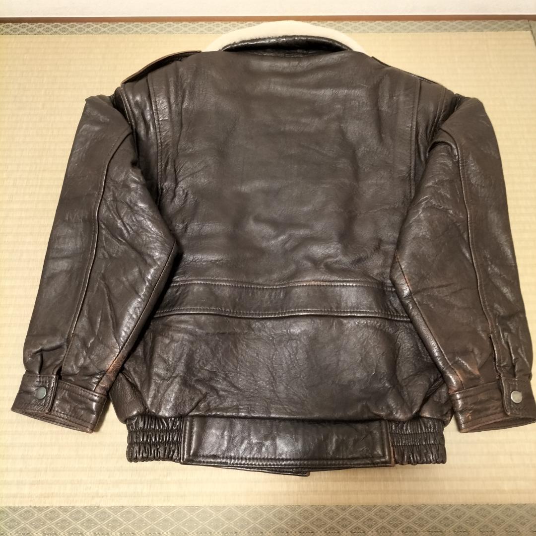 leather jacket 90s vintage ボア付き