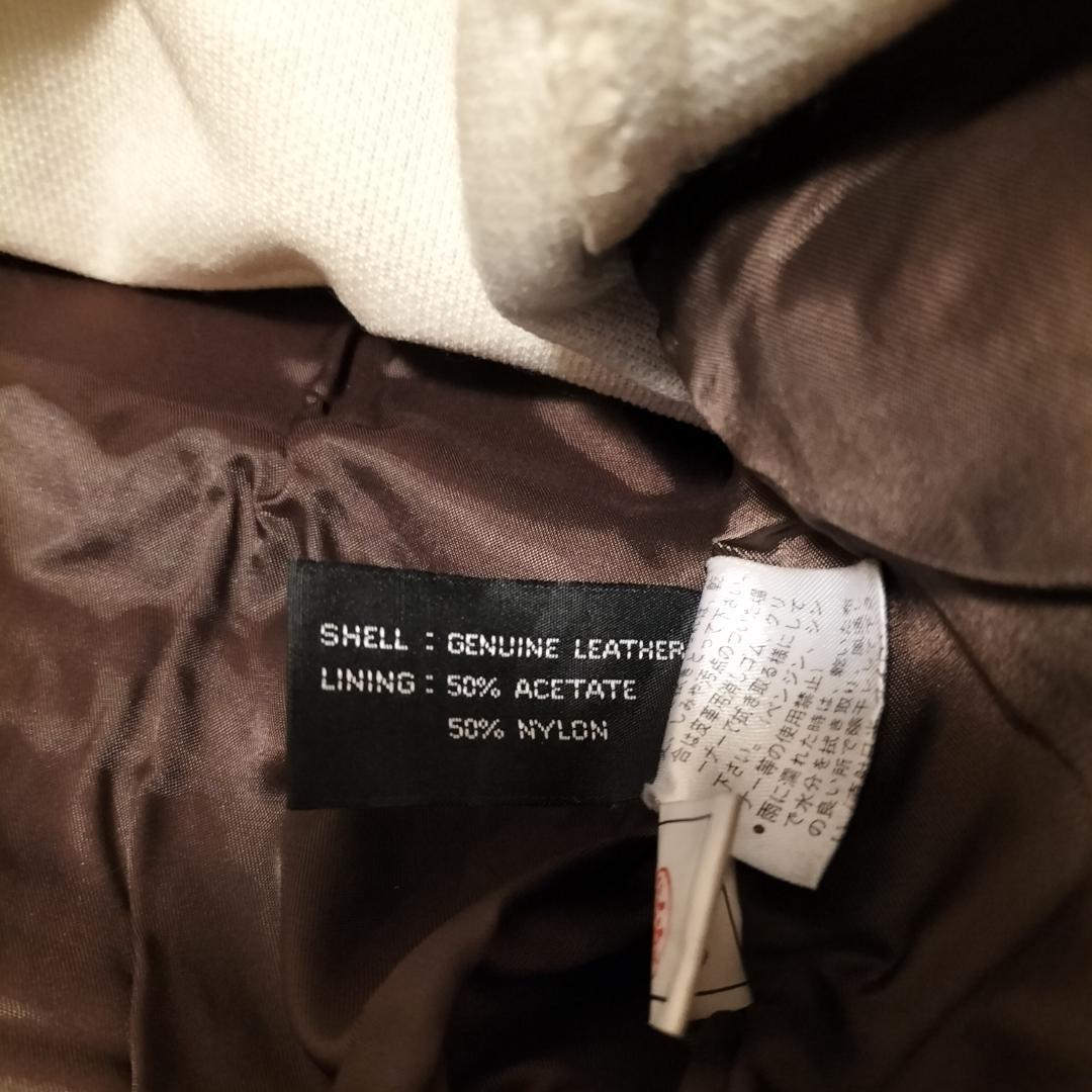 leather jacket 90s vintage ボア付き