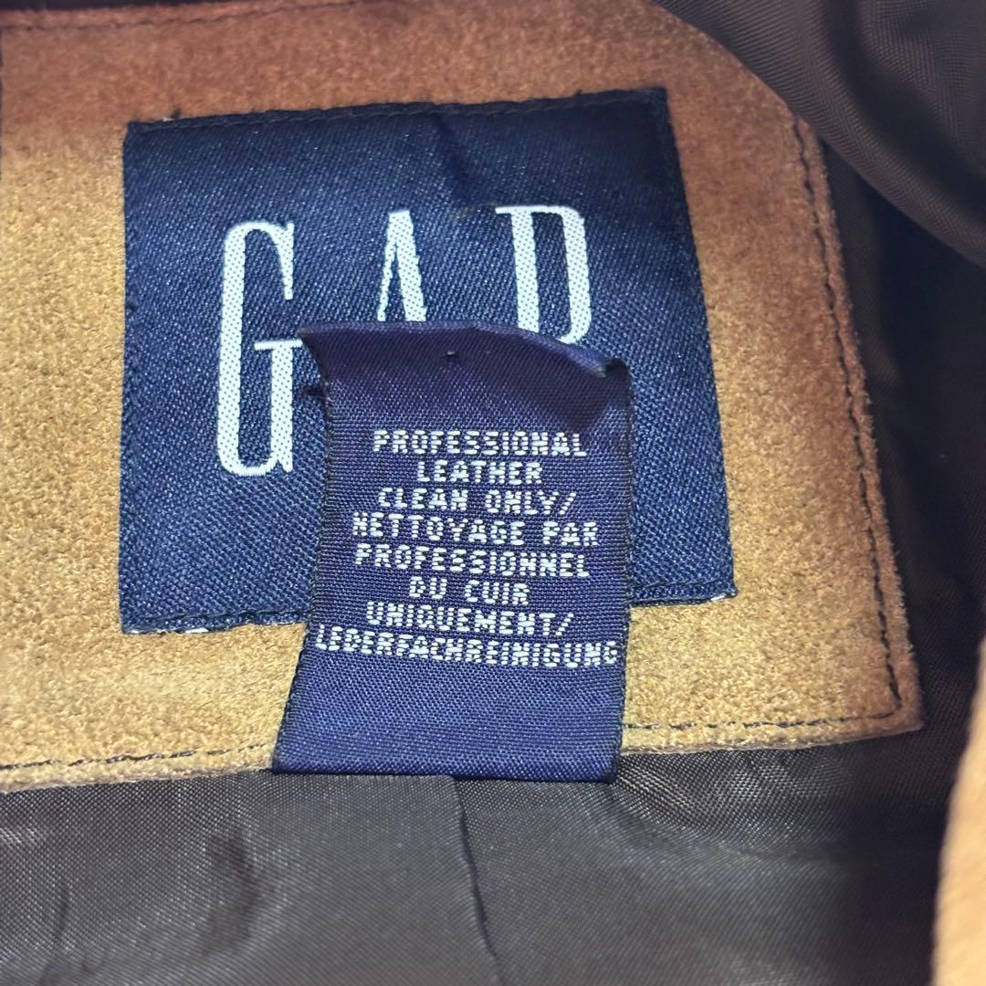 【超希少】OLD GAP カーフスエードレザージャケット ブラウン 革ジャン