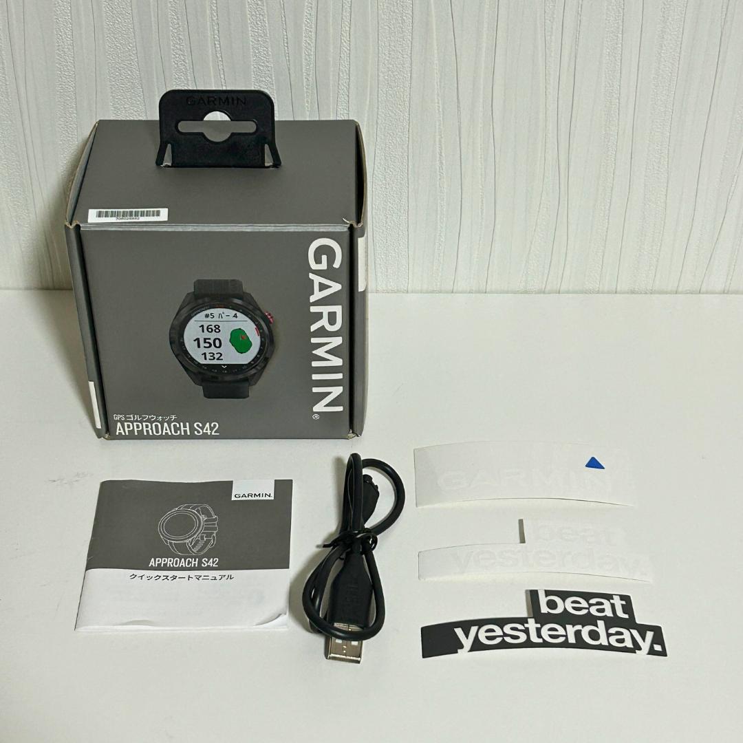 【美品✨】GARMIN APPROACH S42 GPS ゴルフウォッチ