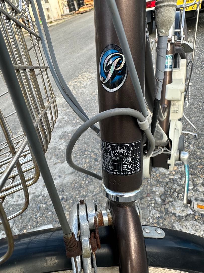 パナソニック電動アシスト自転車 ブラウン