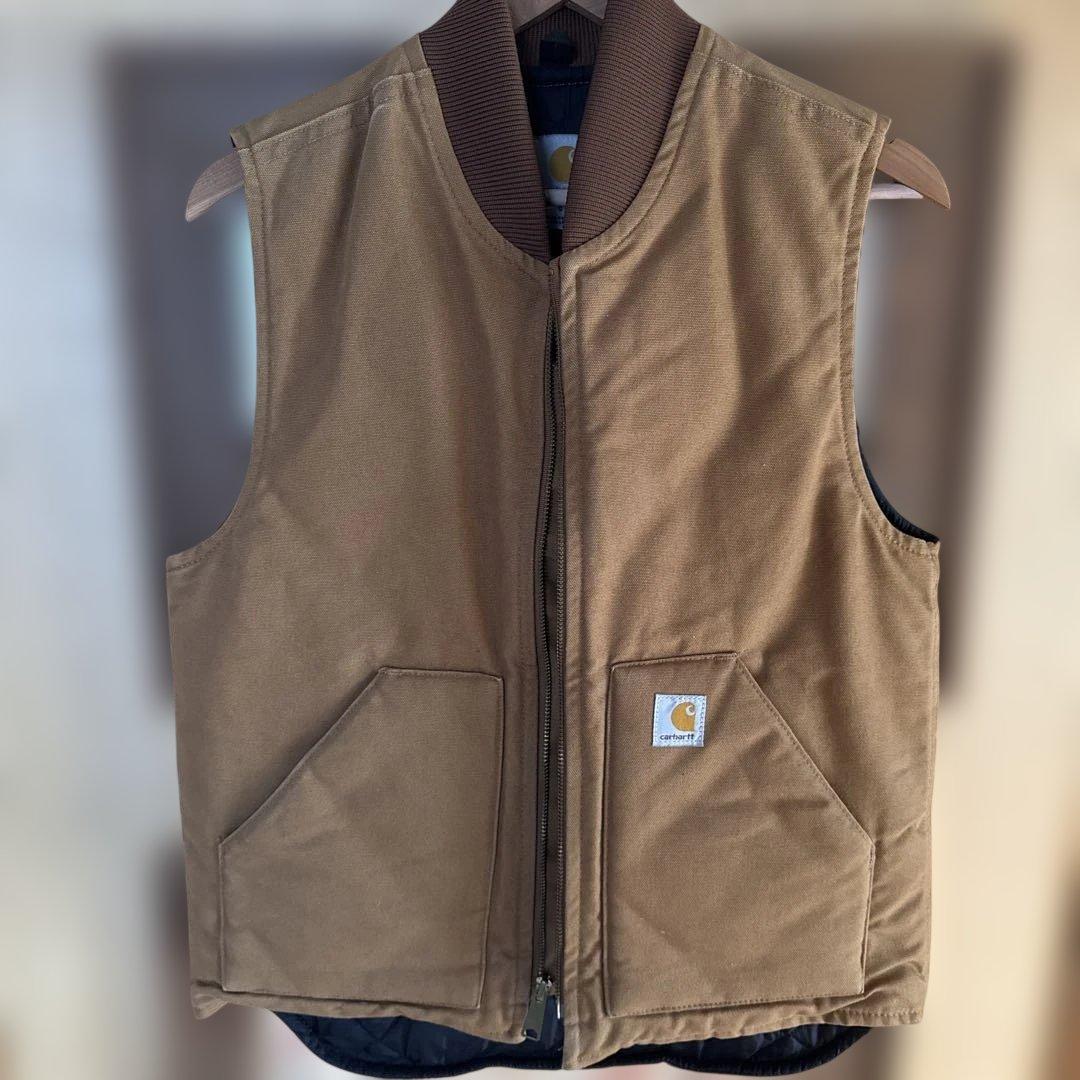 Carhartt ダックベストS メキシコ　カーハートブラウン