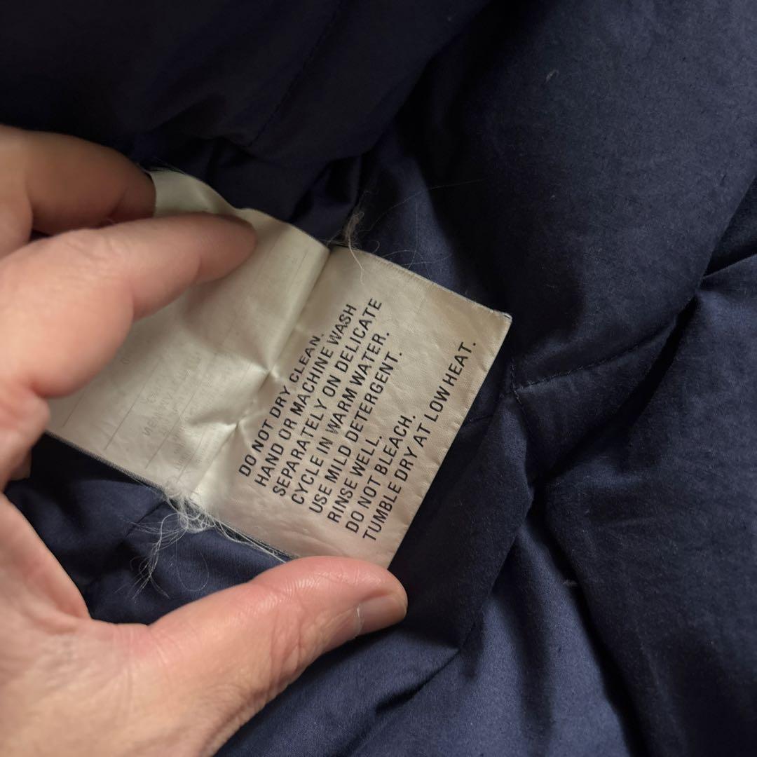 名作　80s Eddie Bauer 黒タグ　ダウンベスト　L vintage