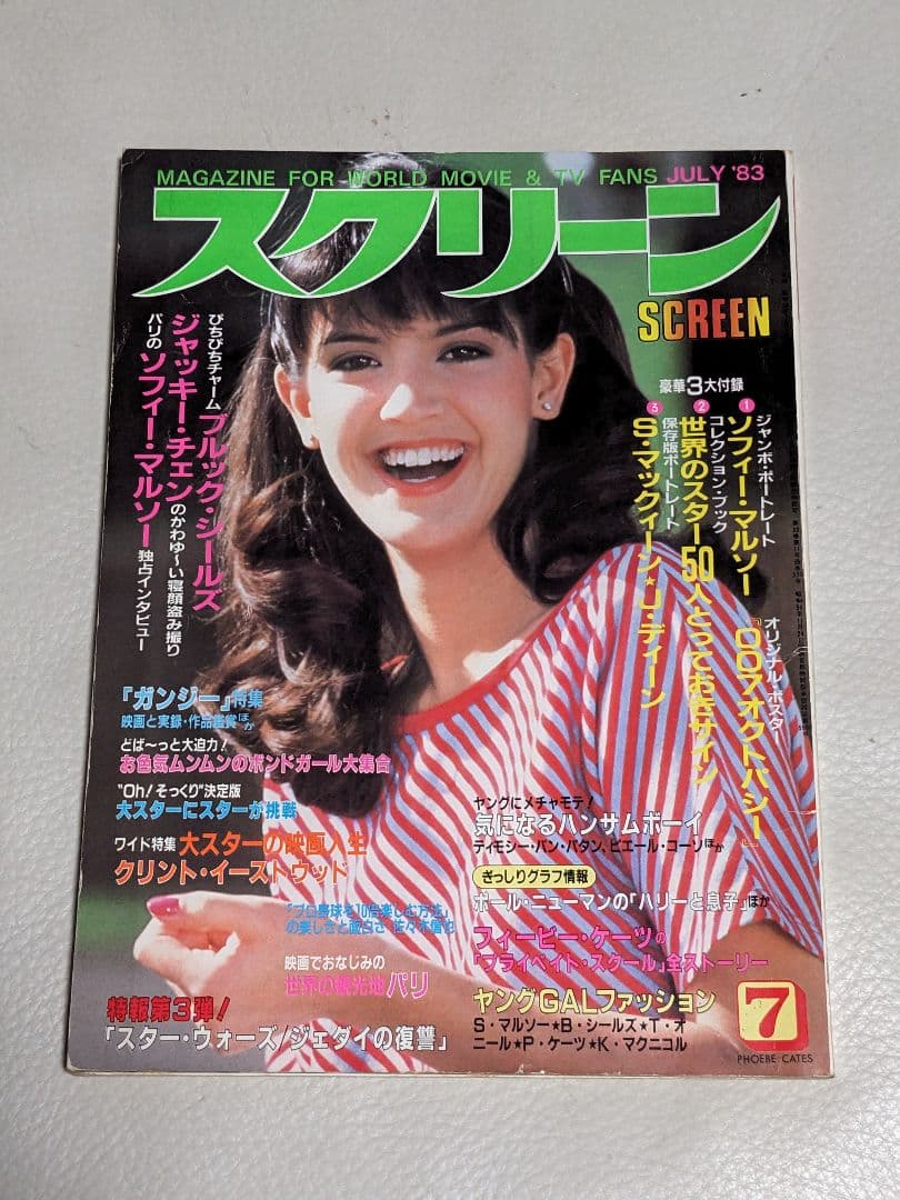 スクリーン SCREEN 1983年1〜12月号（付録つき）＜昭和レトロ＞