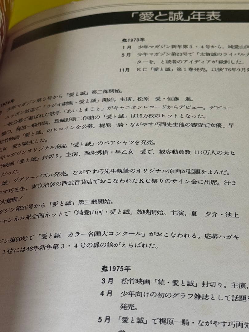 昭和のヒーロー忘れモノ★愛と誠イラスト集1976年発行
