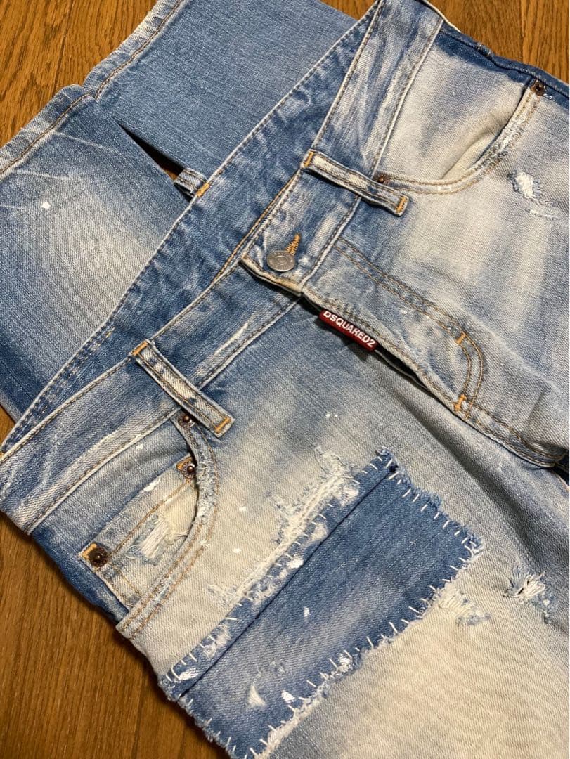[DSQUARED2] 14AW SLIM JEAN スリムデニムパンツ 44