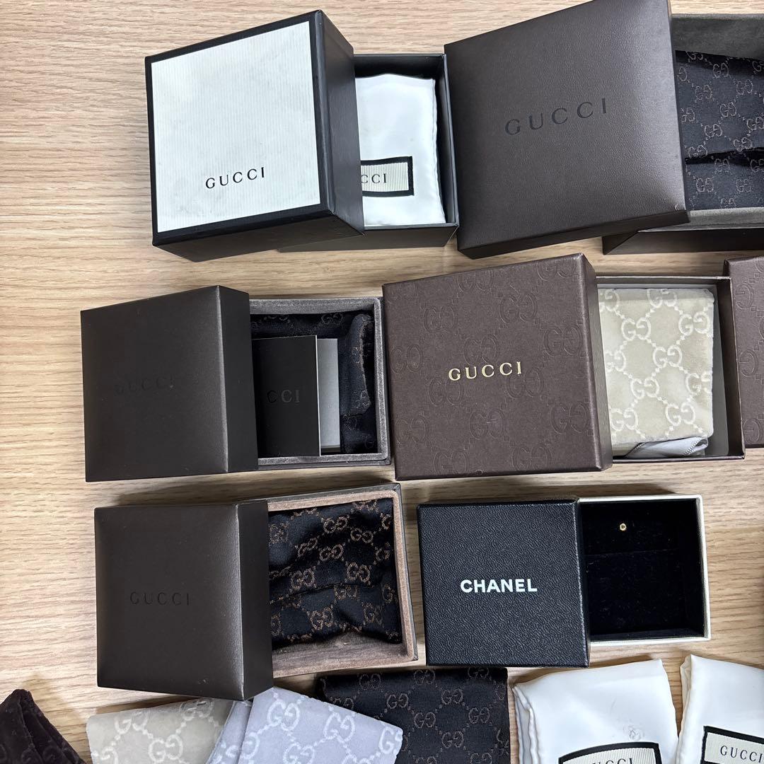 グッチ　空箱　GUCCI・CHANEL 小物収納ボックスセット