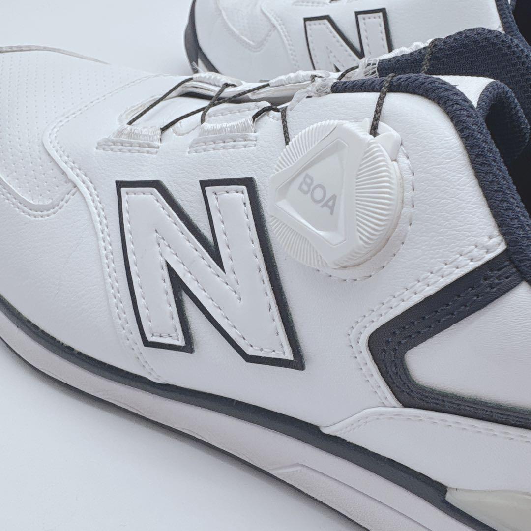 極美品✨ New Balance 574 ゴルフシューズ ホワイト/ネイビー