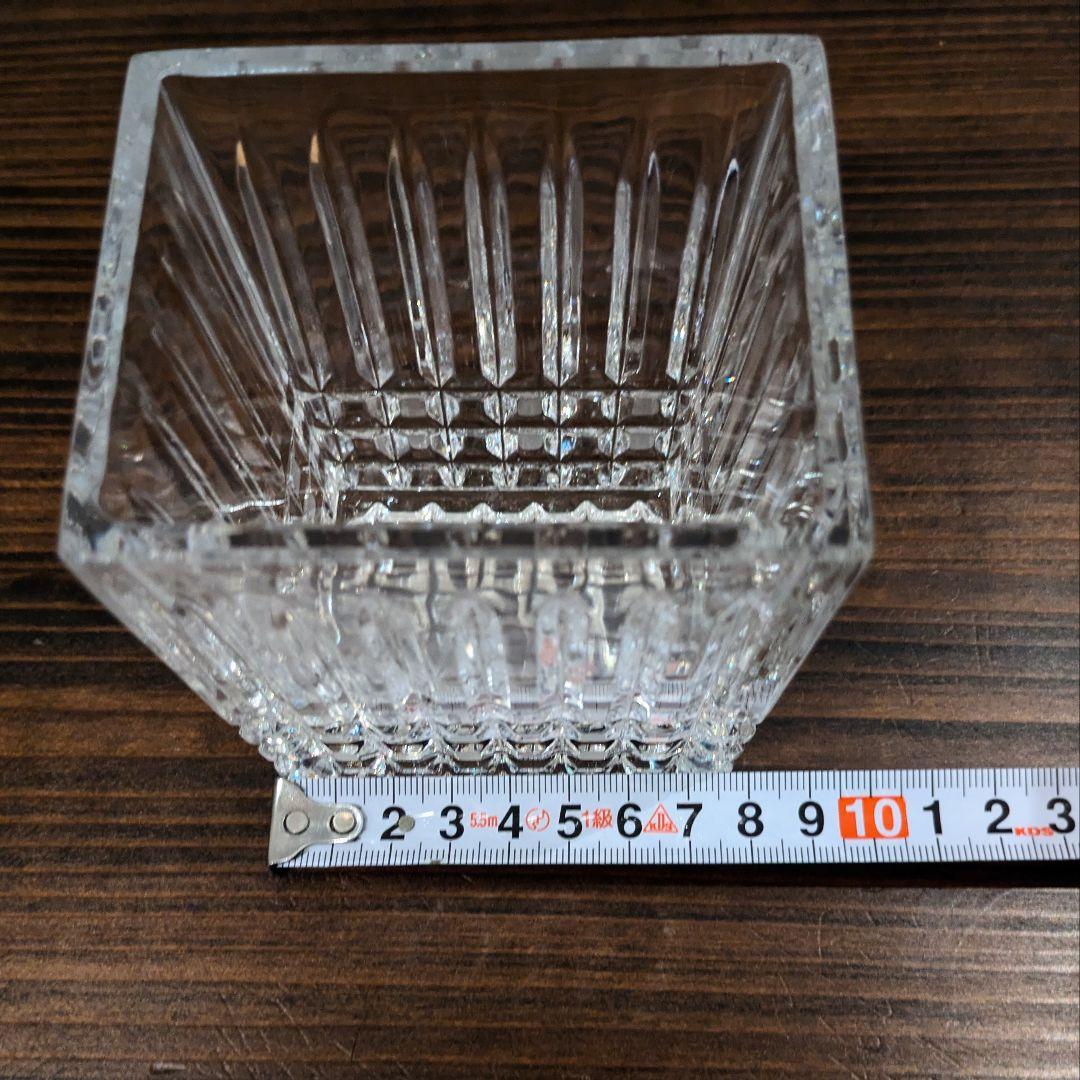 クリスタルガラス 角型 入れ物