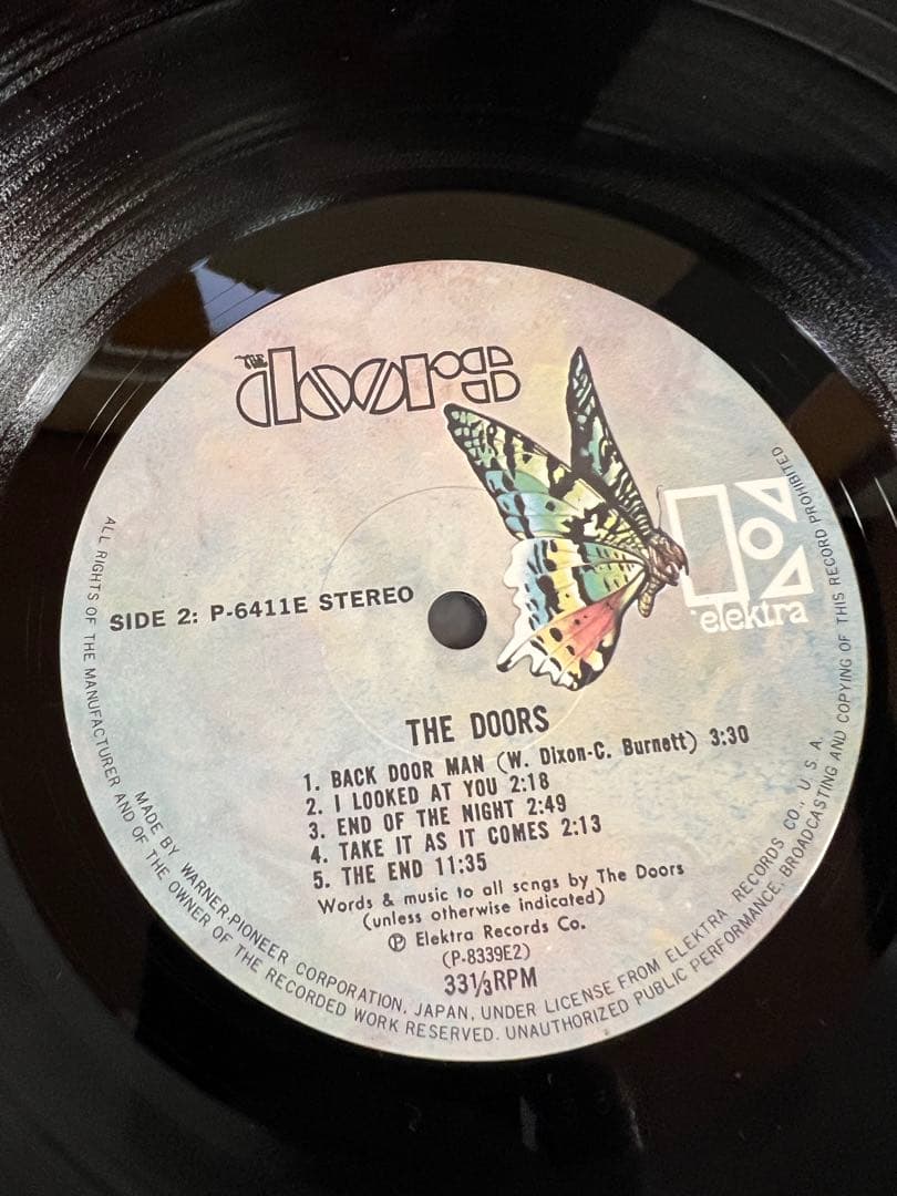 The Doors ドアーズ LP 洋楽レコード　帯付き 美盤 P-6411E