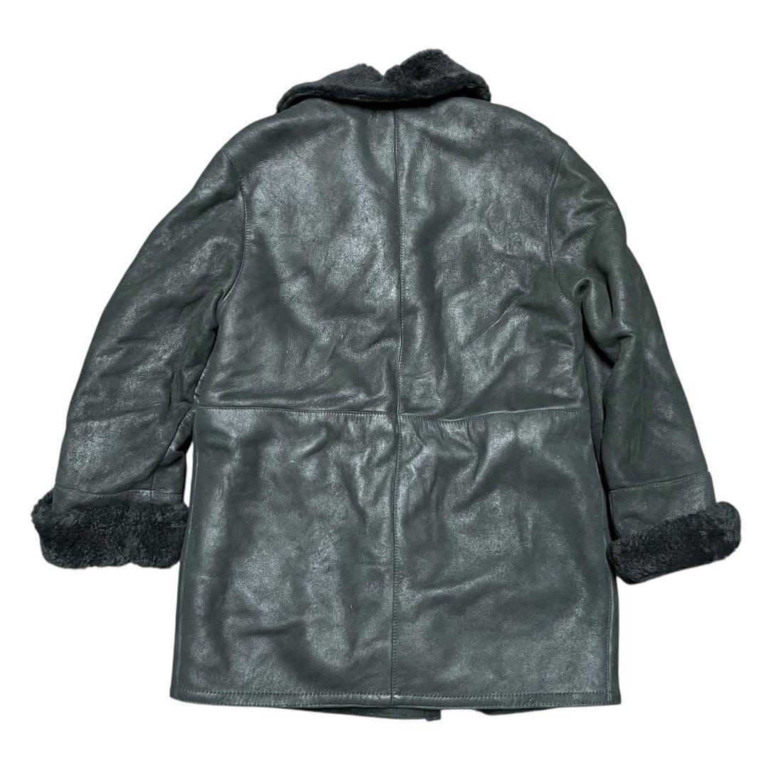 Lamatta ラマッタ　ムートンコートダブルブレストジャケット ブラック