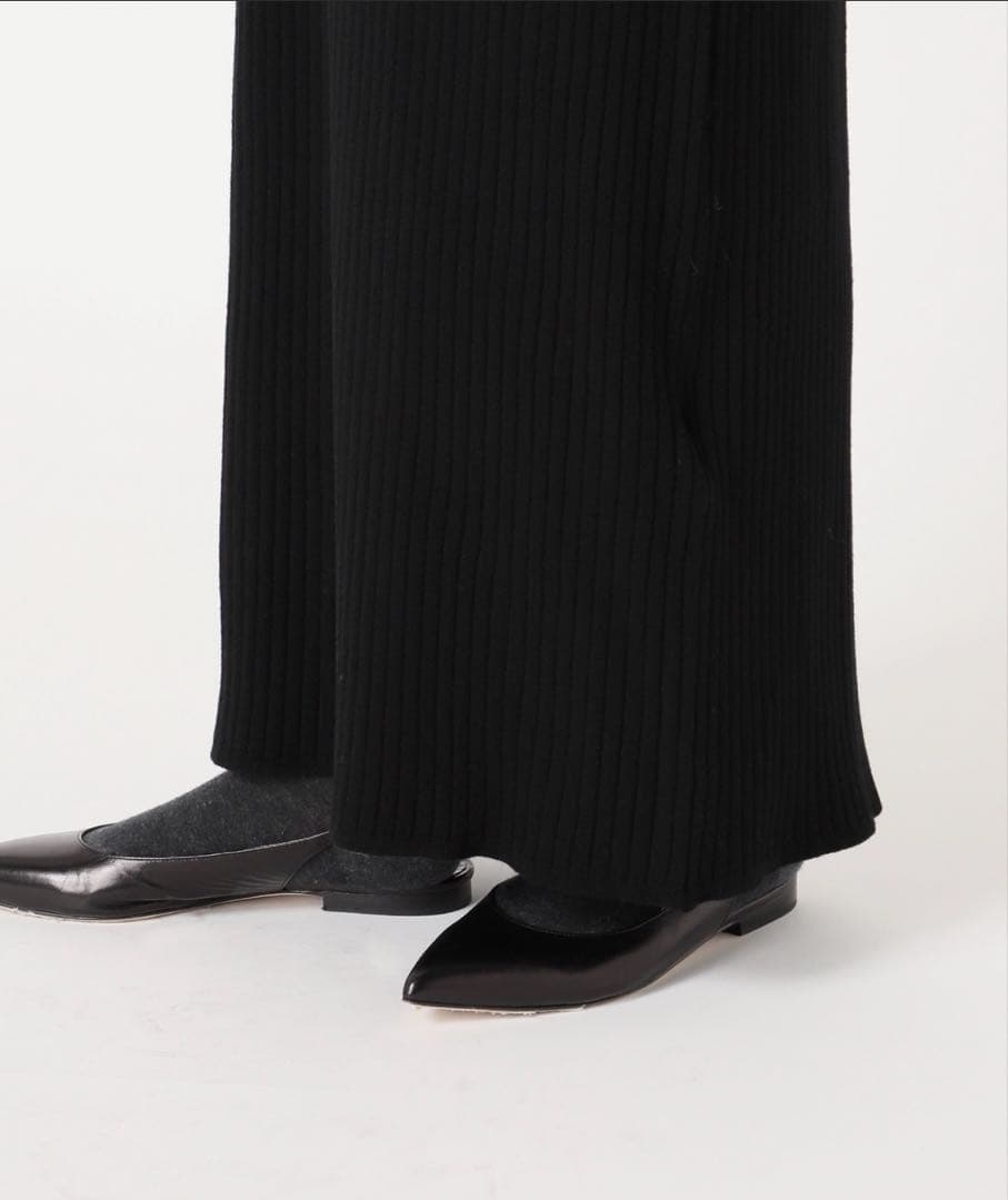 Spick&Span ヘンリーネックリブニットワンピース