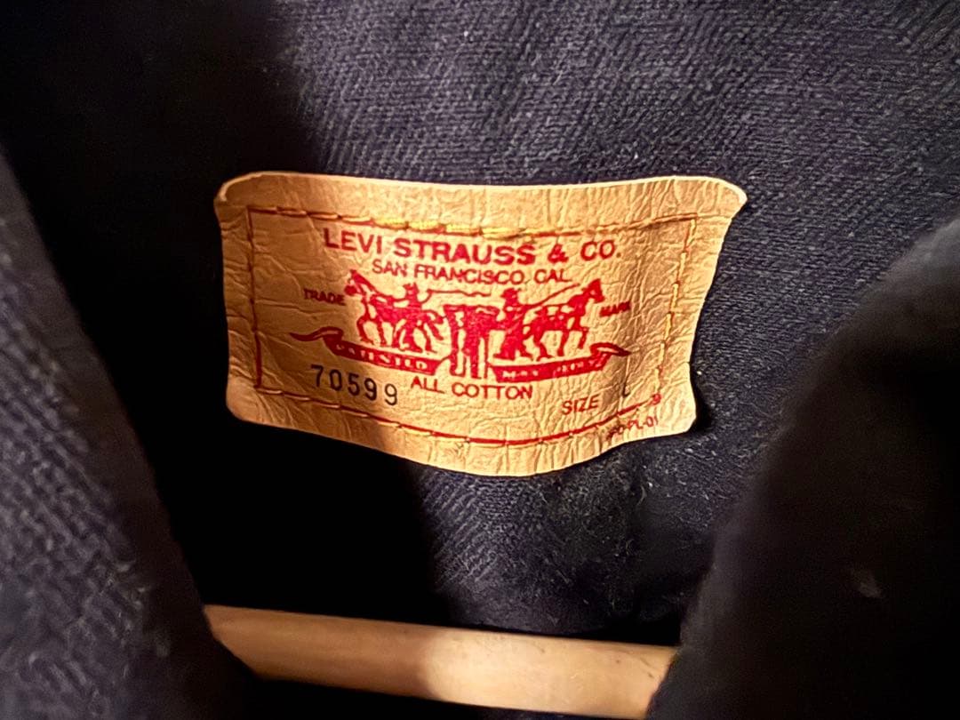 Levi's ブラックデニムジャケット 70509