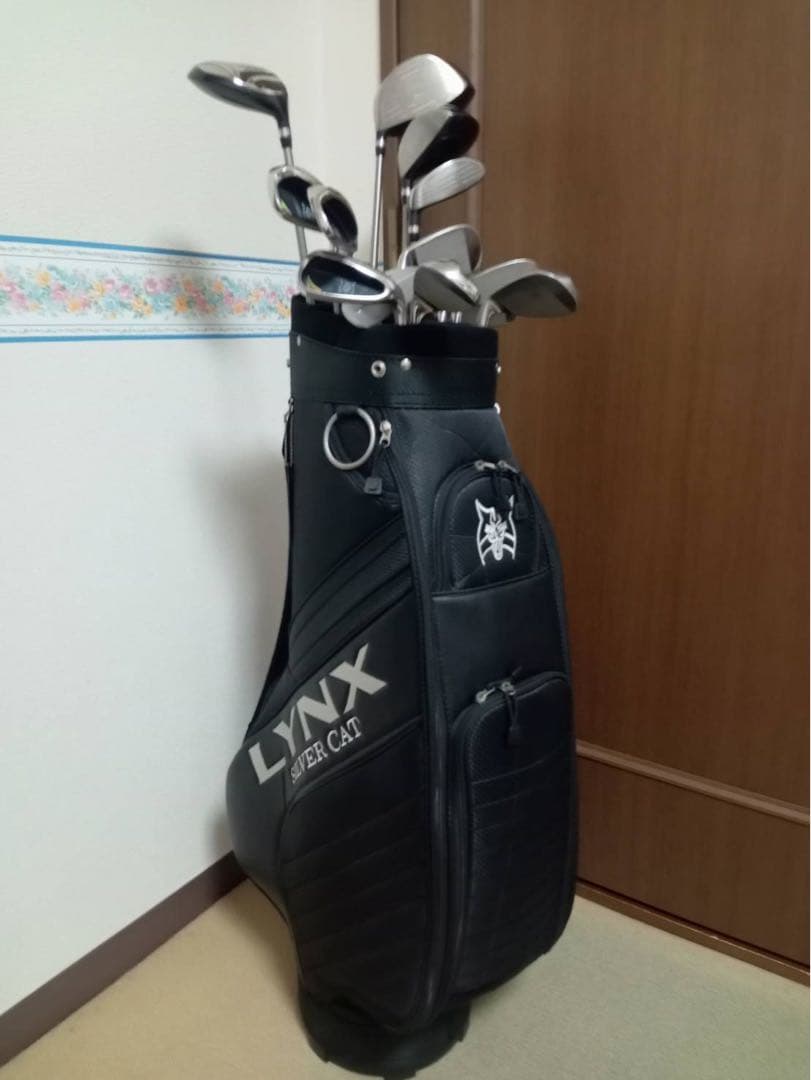 リンクス　LYNX　シルバーキャット　ゴルフ　クラブセット13本とキャディバッグ