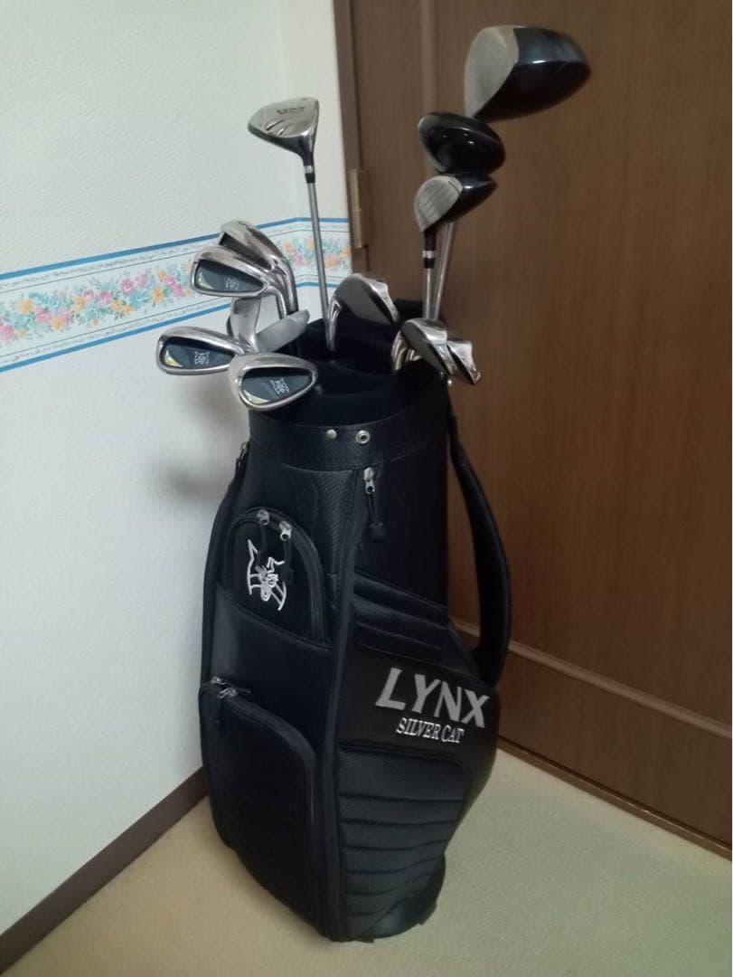 リンクス　LYNX　シルバーキャット　ゴルフ　クラブセット13本とキャディバッグ