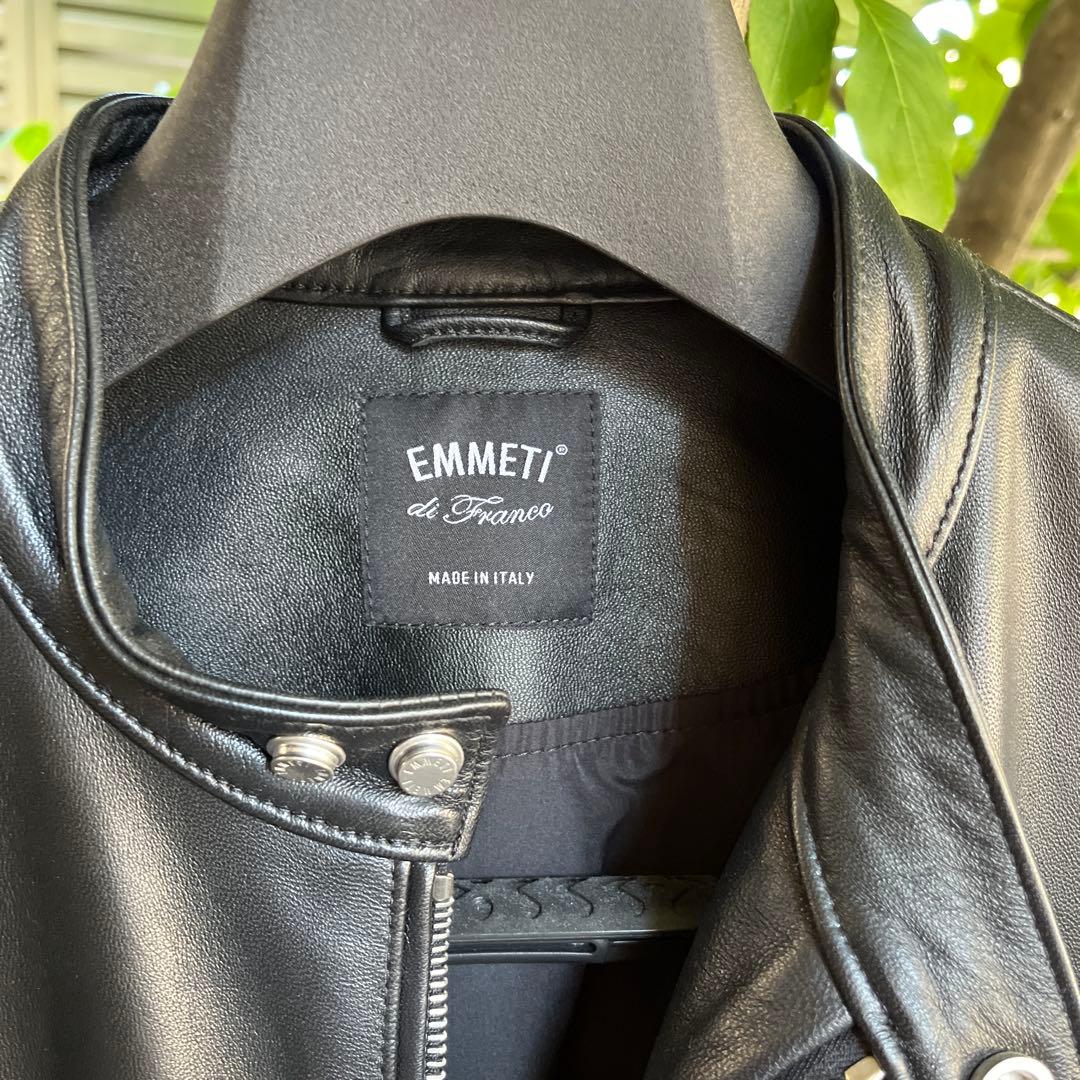 EMMETTI H千場義雅プロデュースレザーシングルライダース