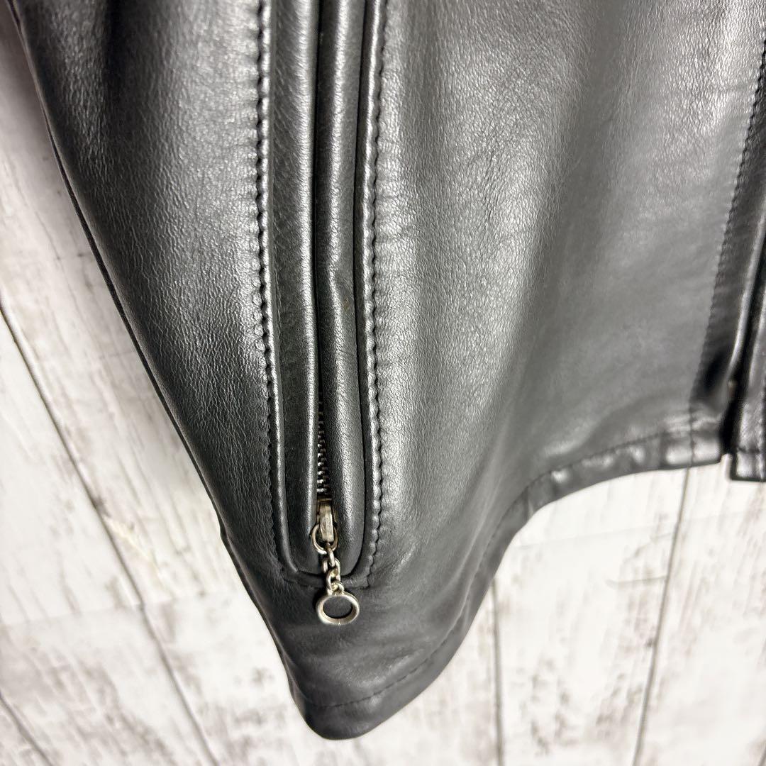 70s Schott スタンドカラーシングルライダース USA ボアライナーa1