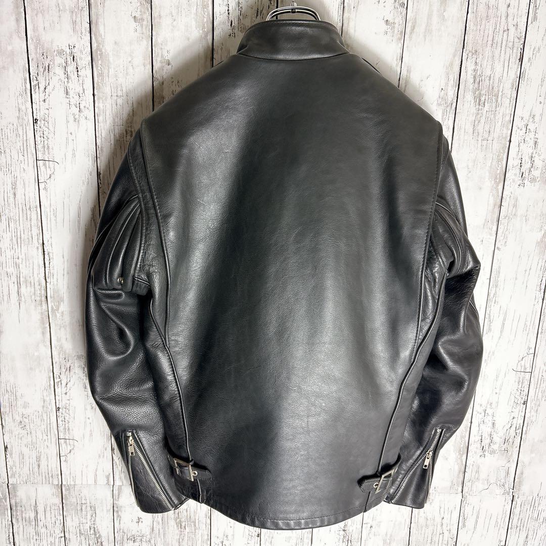 70s Schott スタンドカラーシングルライダース USA ボアライナーa1