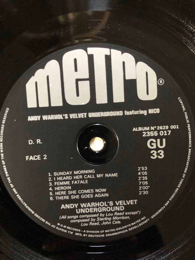 洋楽 Andy Warhol's Velvet Underground Nico