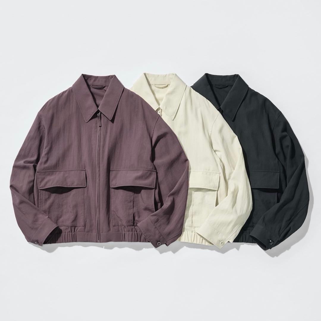 【新品未使用・完売品】UNIQLO U ショートブルゾン M ブラック