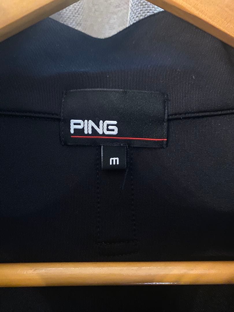 【美品値下げ】PING ジャケット　ブラック　ゴルフウエア　M
