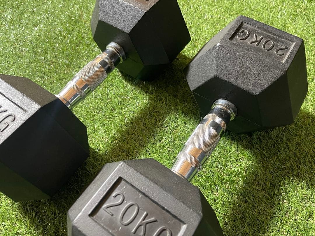 [福岡引取り限定]ヘックスダンベル20kg×2個セット
