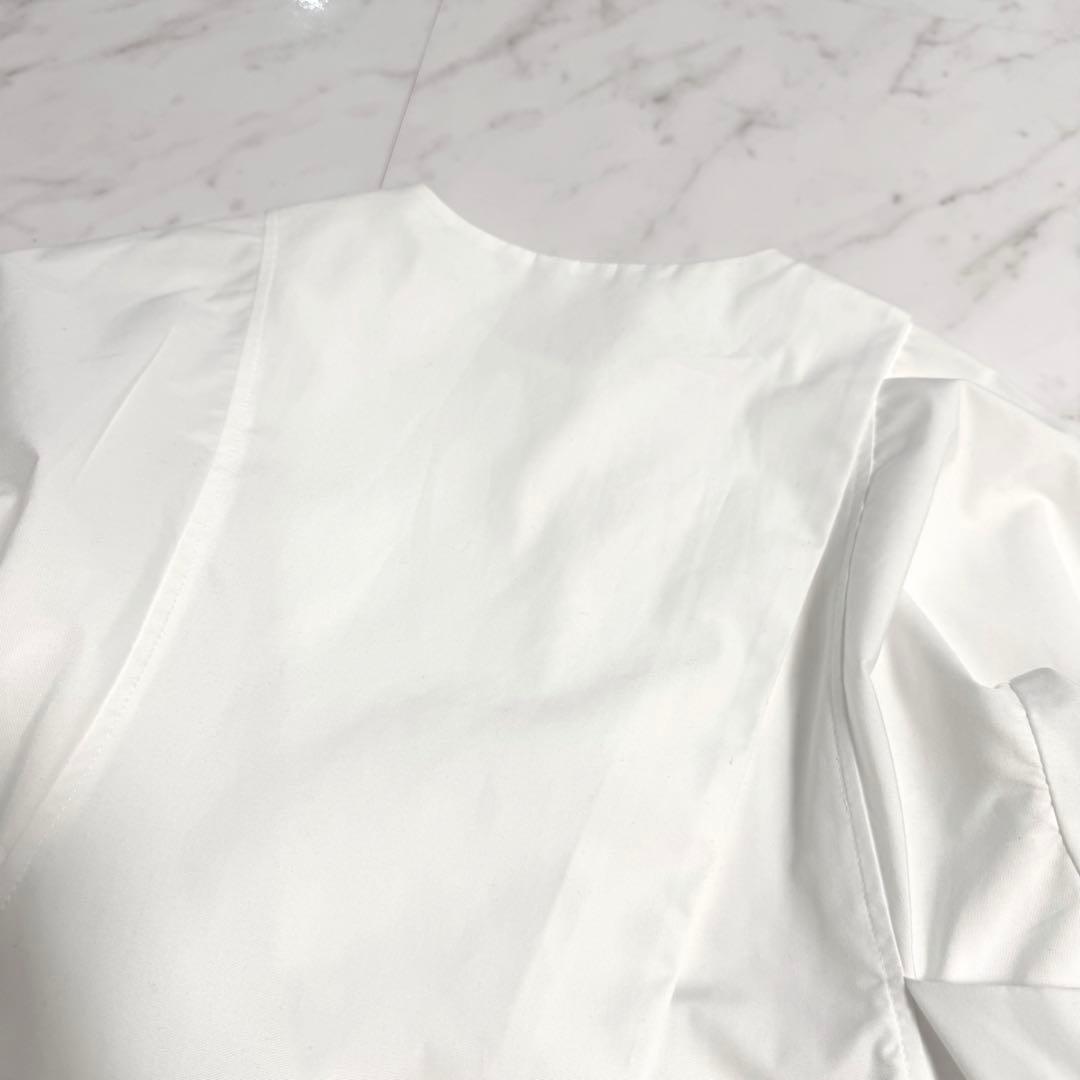 完売品✨️ジプソフィア Zip Blouse ジップ ブラウス 美シルエット 白