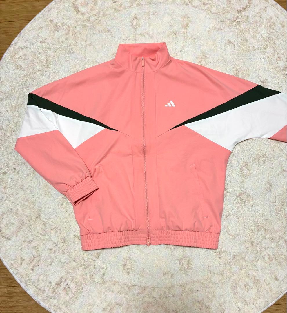 【新品3点】アディダスゴルフ S 完売グラフィック上下セット リボンバイザー白