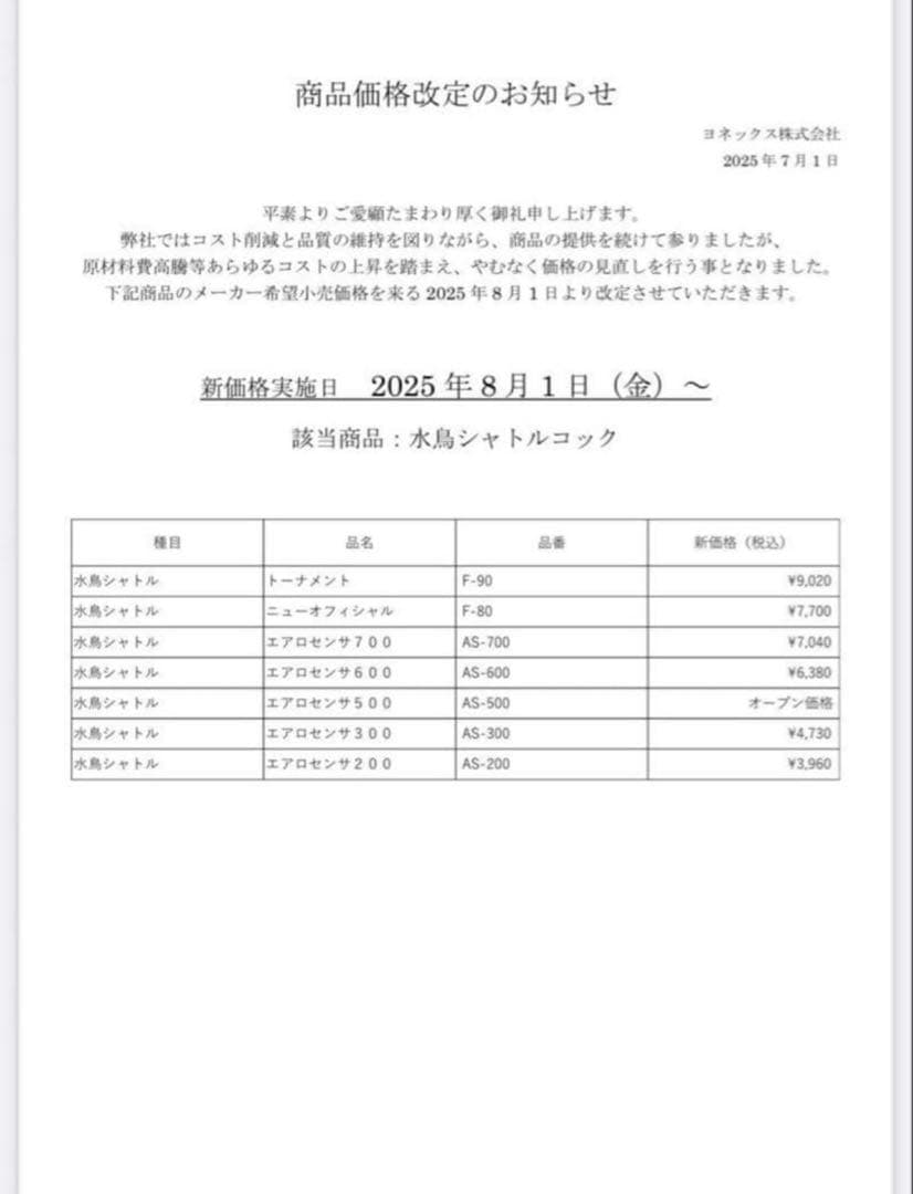 YONEXニューオフィシャルシャトル120球　M⑨
