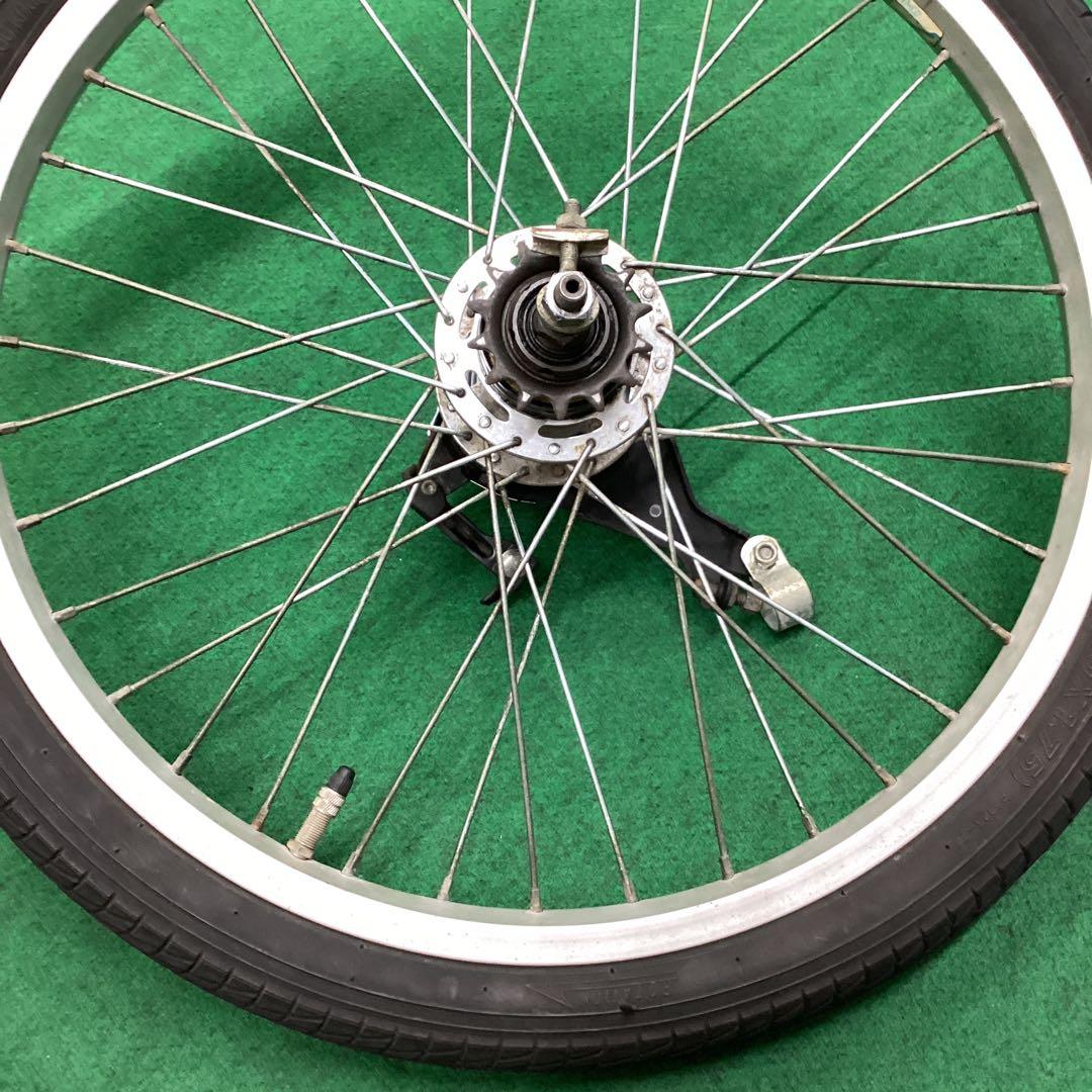 アルミホイール　20x1.75 後輪　タイヤ付　内装3段　14t リア