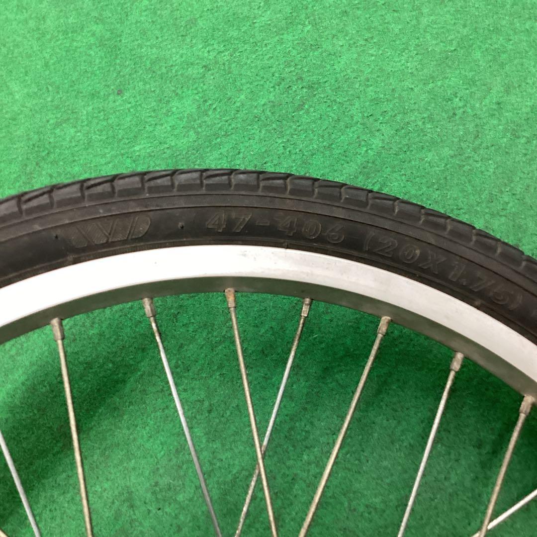 アルミホイール　20x1.75 後輪　タイヤ付　内装3段　14t リア