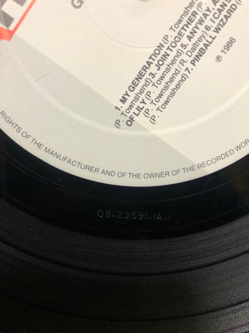 The Who – Greatest Hits / オランダ盤 /シュリンク付き