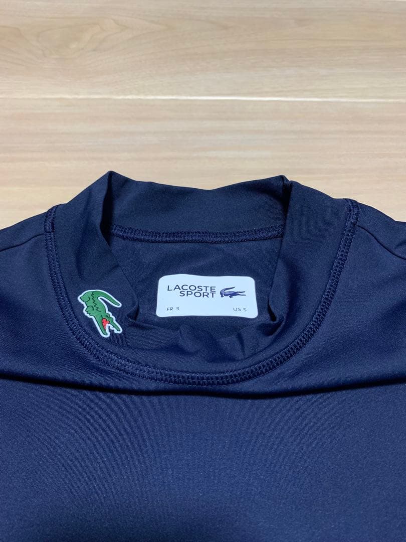 LACOSTE SPORT ネイビー長袖シャツ M