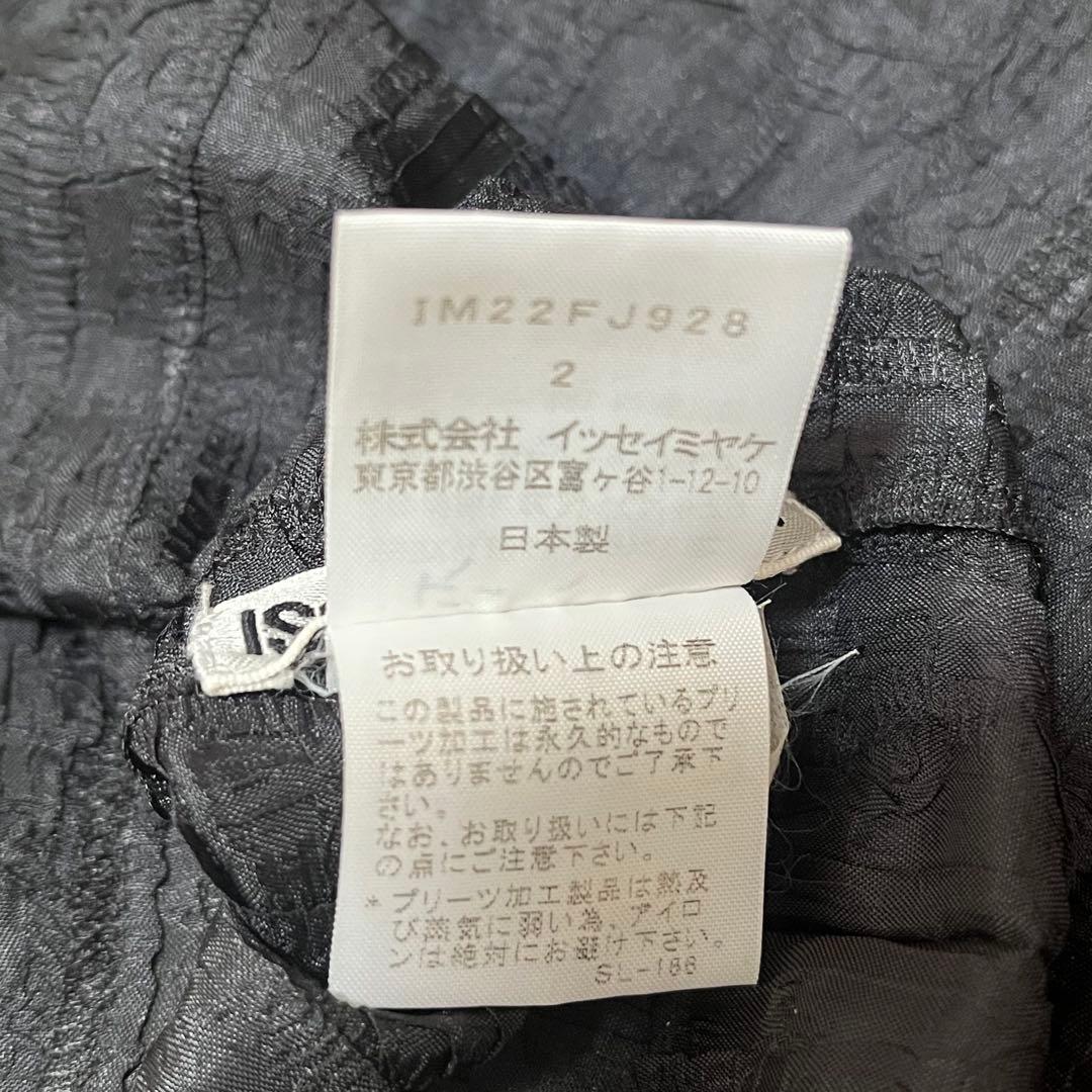 ISSEY MIYAKE イッセイミヤケ シャツ　長袖　ブラック　2