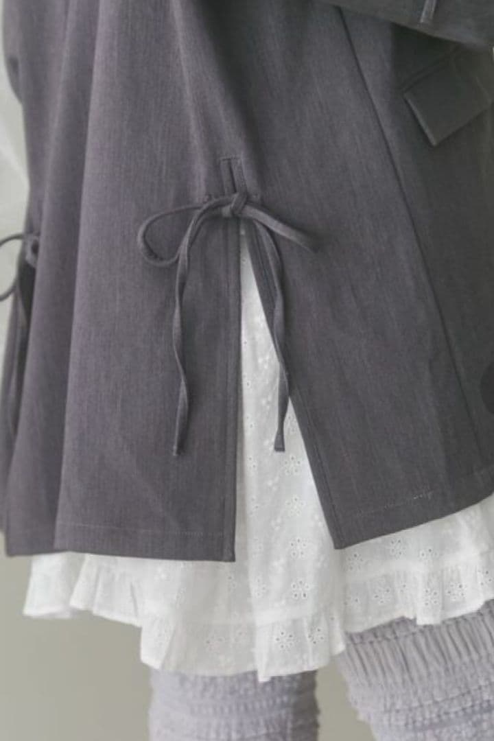 merry jenny　ribbon ribbon jacket　グレー