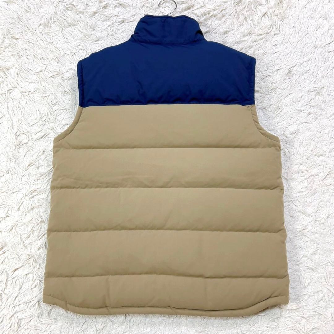 【美品】パタゴニア ビビー ダウンベスト L ネイビー ベージュ バイカラー